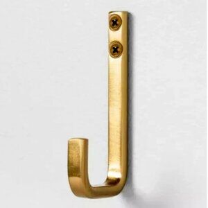 Set of TWO Hearth & and Hand With Magnolia Brass Plated Bath Hook New 2019